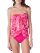 Lauren Ralph Lauren Plus Calypso Ikat Flyaway One-piece Swimsuit