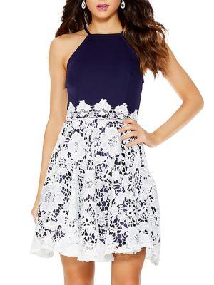 Quiz Lace Skater Dress