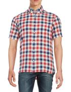 Brooks Brothers Red Fleece Gingham Cotton Sportshirt