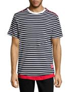 Reason Striped Zip-accented Tee