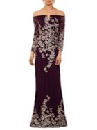 Xscape Embroidered Lace Mermaid Gown
