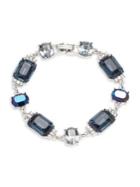Givenchy Silvertone & Crystal Flex Bracelet