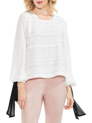 Vince Camuto Tie-cuff Bubble Blouse