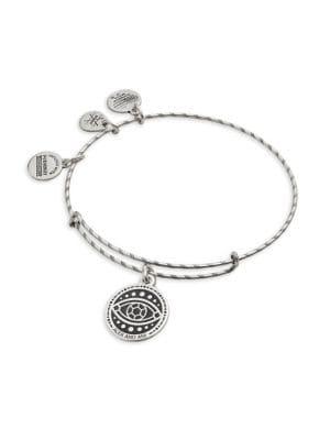 Alex And Ani Embossed Paint Evil Eye Charm Bangle Bracelet
