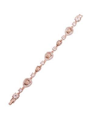 Givenchy Rose-goldplated & Crystal Pear Stone Flex Bracelet