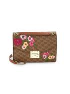 Karl Lagerfeld Paris Corrine Floral Monogram Chain Crossbody Bag