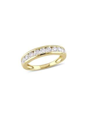 Sonatina Diamond Bridal 14k Yellow Gold And Channel-set Diamond Anniversary Band Ring