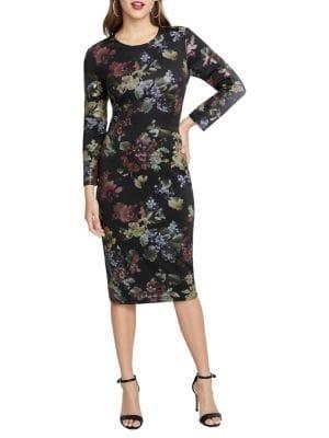 Rachel Rachel Roy Cece Floral Scuba Dress