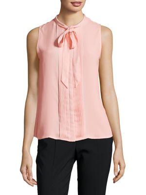 Karl Lagerfeld Paris Sleeveless Self-tie Top