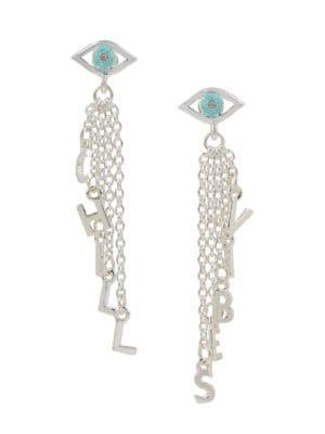 Bcbgeneration Affirmation Silvertone Multi-chain Linear Drop Earrings