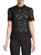 Anne Klein Lace Scalloped Top