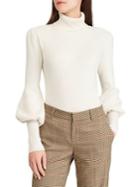 Lauren Ralph Lauren Petite Petite Ribbed Puff-sleeve Sweater