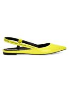 Calvin Klein Maya Leather Slingback Flats
