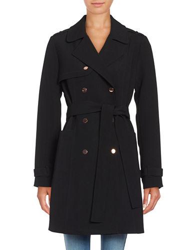 Kenneth Cole New York Solid Double-breasted Trench Coat