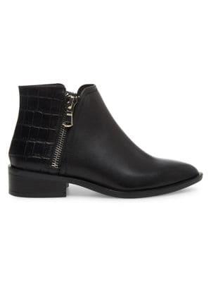 Steven By Steve Madden Hickory Leather Booties