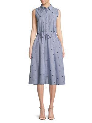 Molly Bracken Pinstripe Cotton Dress