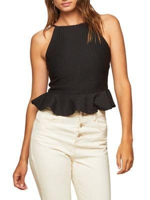Miss Selfridge Smart 90s Peplum Top