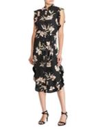 Lauren Ralph Lauren Floral-print Button-front Dress