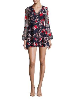 Finders Embroidered Mini Dress