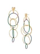 Bcbgeneration Two-tone Orbital Chandelier Earrings