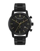 Kenneth Cole Chronograph Black Stainless Steel Bracelet Watch