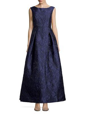 Karl Lagerfeld Paris Social Textured Evening Gown