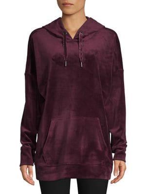 Calvin Klein Performance Velour Drawstring Hoodie