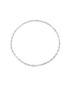 Crislu Celebration Crystal, Sterling Silver And Platinum Multi-shape Tennis Necklace