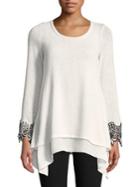 Design Lab Lord & Taylor Layered Lace Top
