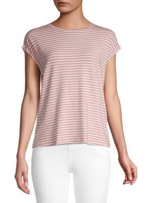 Vero Moda Ava Plain Stripe Short-sleeve Tee