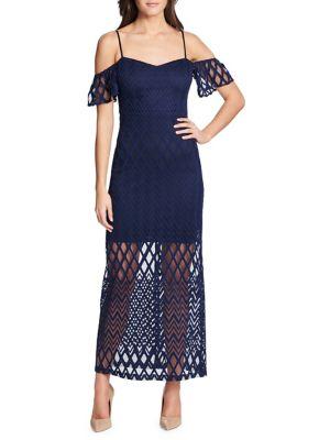 Guess Cold-shoulder Maxi Dress