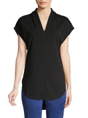 H Halston V-neck Wing Top