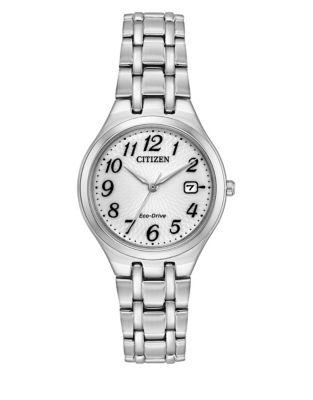 Citizen Eco-drive Polished Stainless Steel Link Bracelet Watch