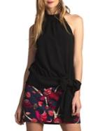 Trina Turk Silky Crepe Cocktail Top
