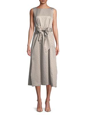 Anne Klein Dot Printed Midi Dress