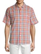 Tommy Bahama Pariano Plaid Regular-fit Camp Shirt