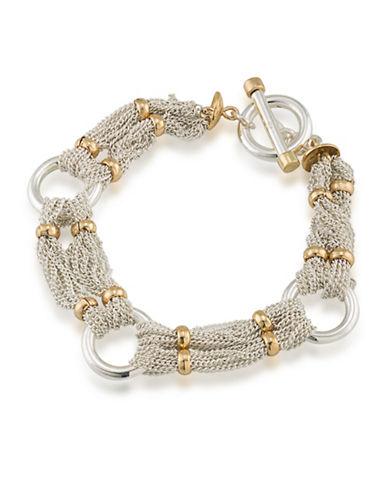Lauren Ralph Lauren 12k Goldplated Brass Chain-and-ring Bracelet