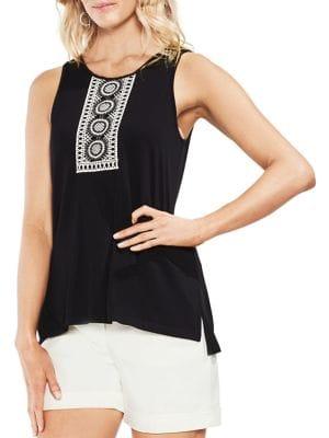 Vince Camuto Topic Heat Crochet Sleeveless Top