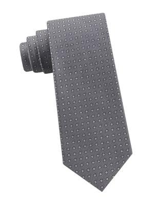 Calvin Klein Herringbone Dot Silk Tie