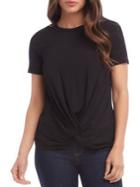 Karen Kane Twist-front Crewneck Top