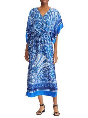 Lauren Ralph Lauren Petite Paisley Georgette Maxi Dress