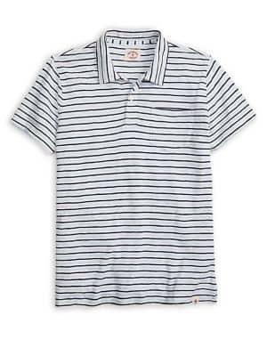 Brooks Brothers Red Fleece Striped Knit Polo