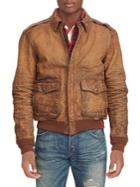 Polo Ralph Lauren Leather Bomber Jacket