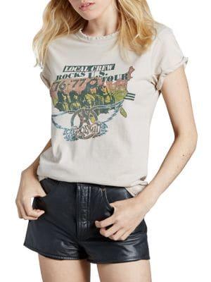 Recycled Karma Aerosmith Local Crew Cotton Jersey Tee