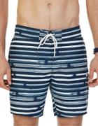 Nautica Big And Tall Striped Tie-front Shorts