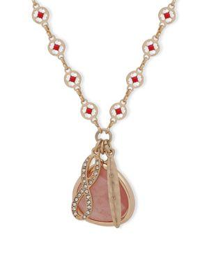 Lonna & Lilly Crystal Rose Charm Necklace
