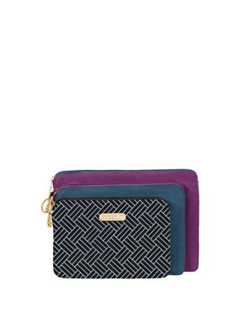 Baggallini Three-piece Zipped Pouch