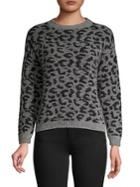 Marella Leopard-print Crewneck Sweater