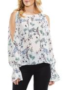 Vince Camuto Flared-cuff Cold-shoulder Blouse