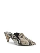 Vince Camuto Cessilia Snake Print Leather Mules